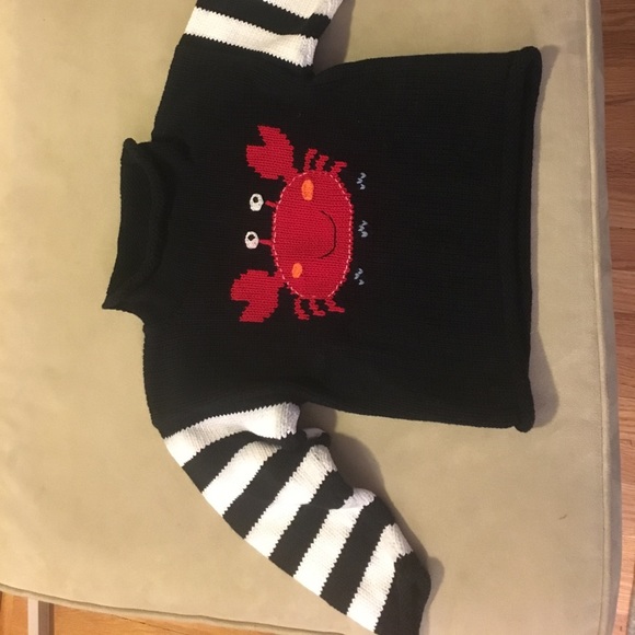Shirts Tops Hand Knit Toddler Crab Sweater Poshmark